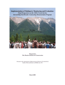 Implementation of Multiparty Monitoring and Evaluation: