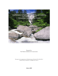 Implementation of Multi-party Monitoring and Evaluation: The USDA Forest Service