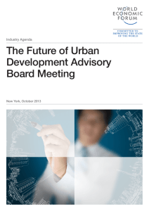 The Future of Urban Development Advisory Board Meeting Industry Agenda