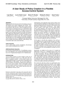 A User Study of Policy Creation in a Flexible Access-Control System