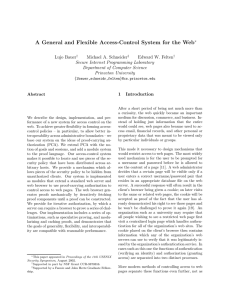 A General and Flexible Access-Control System for the Web
