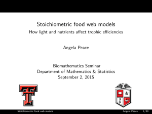 Stoichiometric food web models