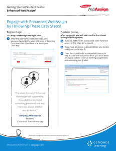 Engage with Enhanced WebAssign by Following These Easy Steps!