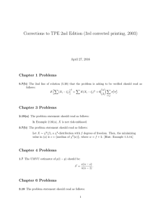 Corrections to TPE 2nd Edition (3rd corrected printing, 2003)