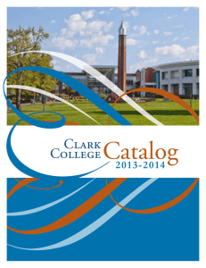 Catalog Clark College 2013-2014