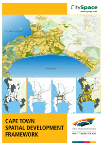 CAPE TOWN SPATIAL DEVELOPMENT FRAMEWORK