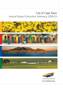 City of Cape Town Annual Report Executive Summary 2009/10