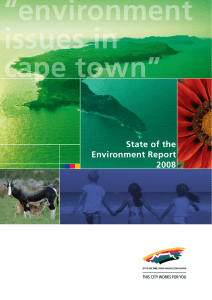 “environment issues in cape town” State of the