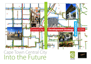 Into the Future Cape Town Central City  Development Strategy