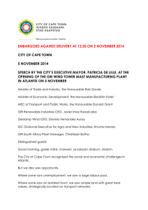 EMBARGOED AGAINST DELIVERY AT 12:30 ON 5 NOVEMBER 2014