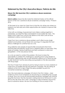 Statement by the City’s Executive Mayor, Patricia de Lille  campaign