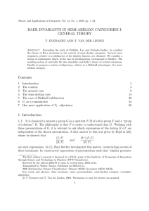 BAER INVARIANTS IN SEMI-ABELIAN CATEGORIES I: GENERAL THEORY