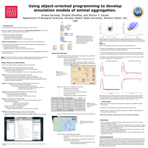 Using object-oriented programming to develop simulation models of animal aggregation.