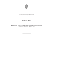 STATUTORY INSTRUMENTS. FINANCIAL ACCOUNTS REPORTING (UNITED STATES OF AMERICA) REGULATIONS 2014 ————————