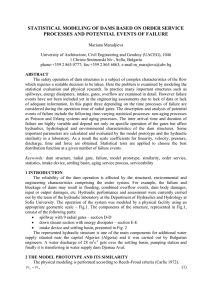 STATISTICAL MODELING OF DAMS BASED ON ORDER SERVICE