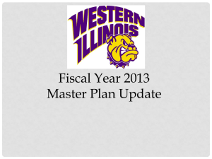 Fiscal Year 2013 Master Plan Update