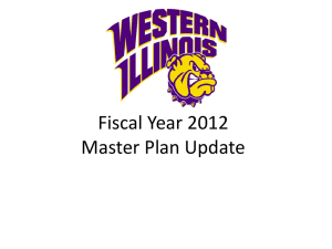 Fiscal Year 2012 Master Plan Update