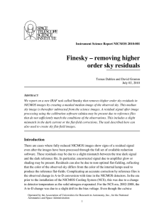 Finesky – removing higher order sky residuals