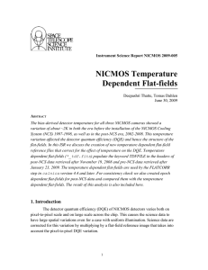 NICMOS Temperature Dependent Flat-fields