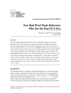 New Bad Pixel Mask Reference Files for the Post-NCS Era