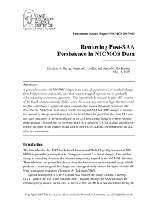 Removing Post-SAA Persistence in NICMOS Data