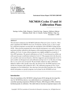 NICMOS Cycles 13 and 14 Calibration Plans