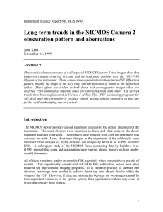 Long-term trends in the NICMOS Camera 2 obscuration pattern and aberrations