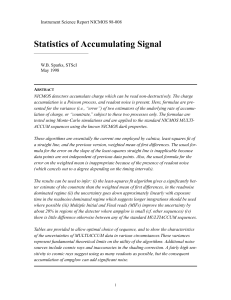 Statistics of Accumulating Signal