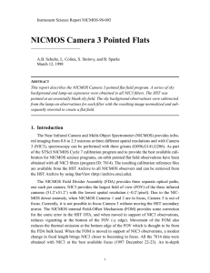 NICMOS Camera 3 Pointed Flats