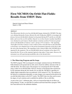 First NICMOS On-Orbit Flat-Fields: Results from SMOV Data