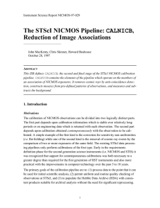 The STScI NICMOS Pipeline: , Reduction of Image Associations CALNICB