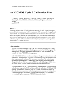rm NICMOS Cycle 7 Calibration Plan