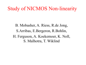 Study of NICMOS Non-linearity