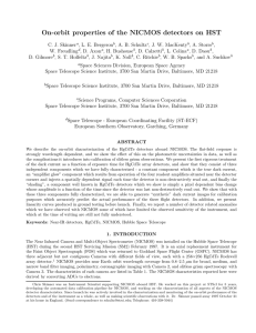 On-orbit properties of the NICMOS detectors on HST