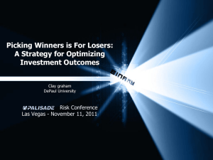 Picking Winners is For Losers: A Strategy for Optimizing Investment Outcomes