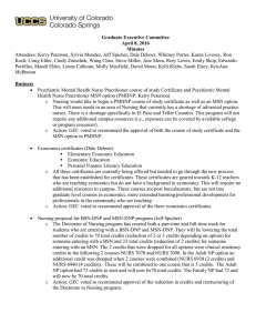 Attendees: Kerry Peterson, Sylvia Mendez, Jeff Spicher, Dale Deboer, Whitney... Graduate Executive Committee April 8, 2016