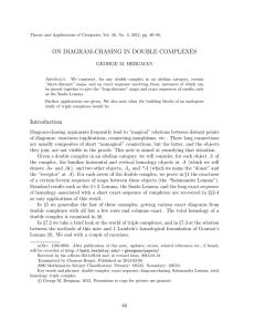 ON DIAGRAM-CHASING IN DOUBLE COMPLEXES GEORGE M. BERGMAN