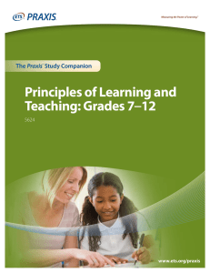 Principles of Learning and Teaching: Grades 7  Praxis