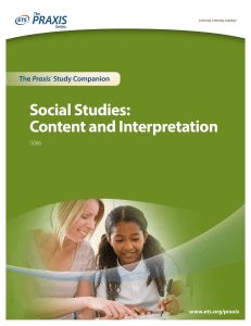 Social Studies: Content and Interpretation  Praxis