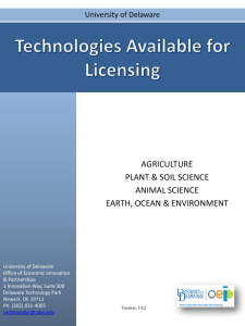 AGRICULTURE PLANT &amp; SOIL SCIENCE ANIMAL SCIENCE EARTH, OCEAN &amp; ENVIRONMENT