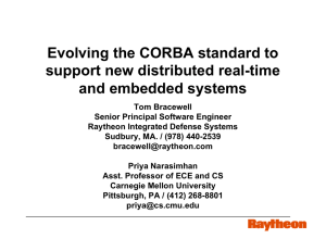 Evolving the CORBA standard to support new distributed real-time and embedded systems