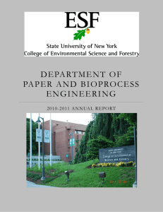 DEPARTMENT OF PAPER AND BIOPROCESS ENGINEERING