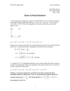 Exam 4 (Final) Solutions