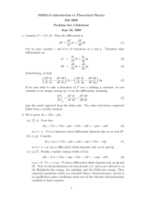 PHZ3113–Introduction to Theoretical Physics Fall 2008 Problem Set 4 Solutions Sept 22, 2008