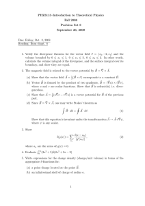 PHZ3113–Introduction to Theoretical Physics Fall 2008 Problem Set 8 September 26, 2008