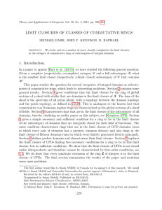 LIMIT CLOSURES OF CLASSES OF COMMUTATIVE RINGS