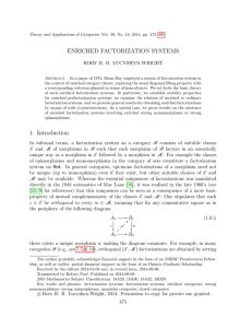 ENRICHED FACTORIZATION SYSTEMS RORY B. B. LUCYSHYN-WRIGHT