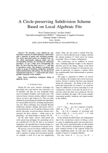 A Circle-preserving Subdivision Scheme Based on Local Algebraic Fits