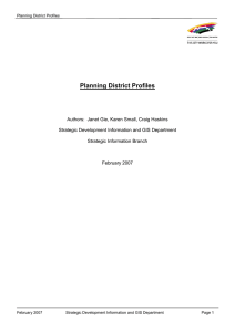 Planning District Profiles