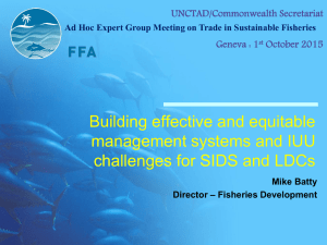 Building effective and equitable management systems and IUU UNCTAD/Commonwealth Secretariat